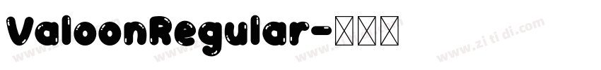 ValoonRegular字体转换