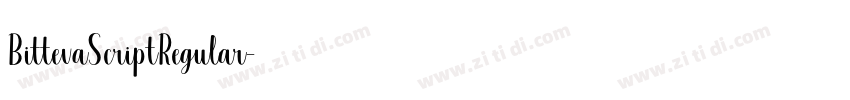 BittevaScriptRegular字体转换