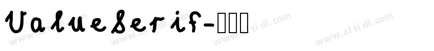ValueSerif字体转换