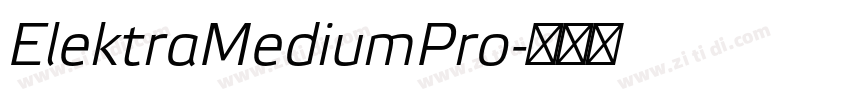 ElektraMediumPro字体转换