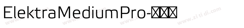 ElektraMediumPro字体转换