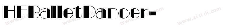 HFBalletDancer字体转换