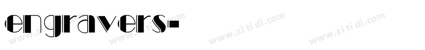engravers字体转换 engravers字体转换