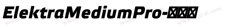 ElektraMediumPro字体转换