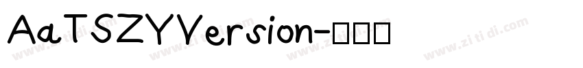 AaTSZYVersion字体转换
