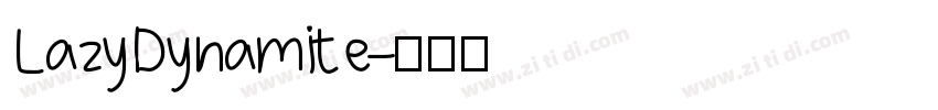 LazyDynamite字体转换