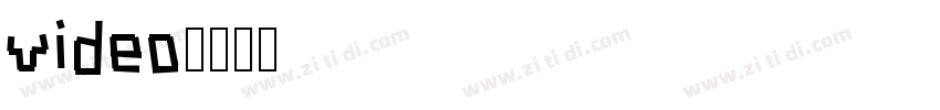 video字体转换