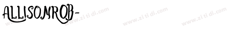AllisonROB字体转换