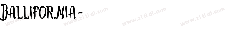 Ballifornia字体转换