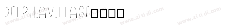 DelphiaVillage字体转换