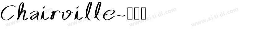 Chairville字体转换