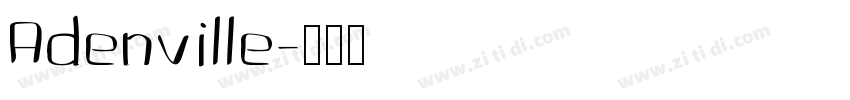Adenville字体转换