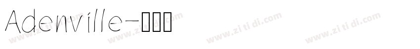 Adenville字体转换