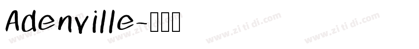 Adenville字体转换
