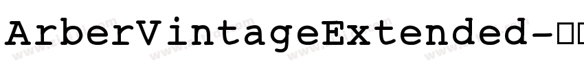 ArberVintageExtended字体转换