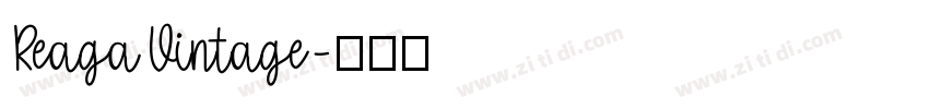 ReagaVintage字体转换