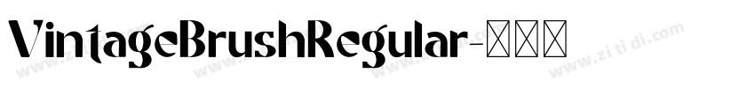 VintageBrushRegular字体转换