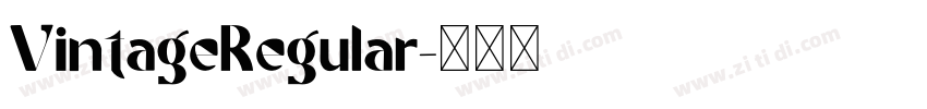 VintageRegular字体转换