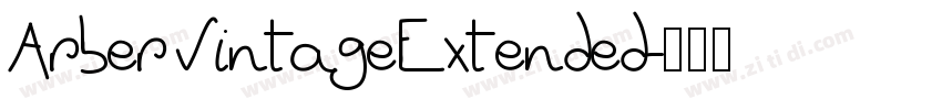 ArberVintageExtended字体转换