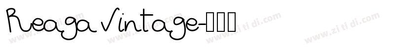 ReagaVintage字体转换