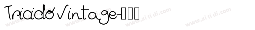 TricicloVintage字体转换