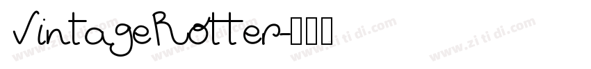 VintageRotter字体转换