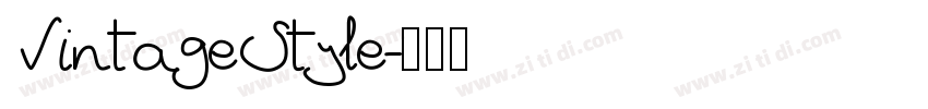 VintageStyle字体转换