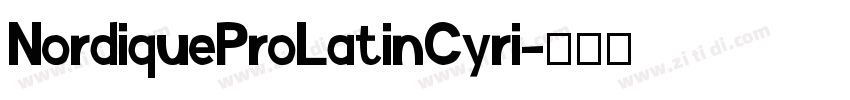 NordiqueProLatinCyri字体转换