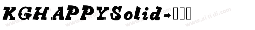 KGHAPPYSolid字体转换