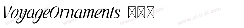 VoyageOrnaments字体转换