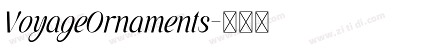 VoyageOrnaments字体转换