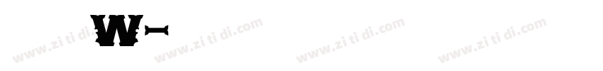 圈伟君黑W字体转换