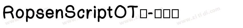 RopsenScriptOT◆字体转换