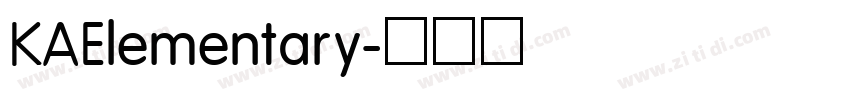 KAElementary字体转换