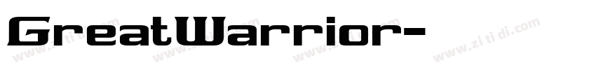 GreatWarrior字体转换