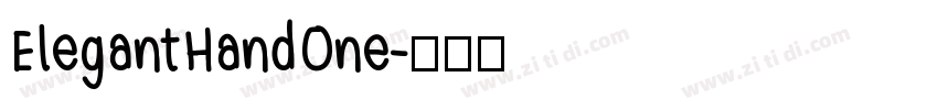 ElegantHandOne字体转换