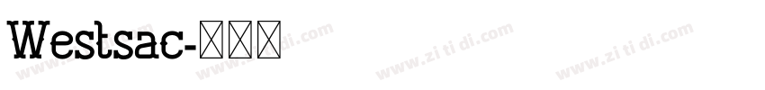 Westsac字体转换