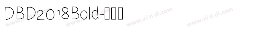 DBD2018Bold字体转换