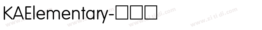 KAElementary字体转换