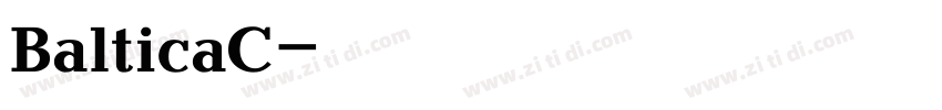 BalticaC字体转换