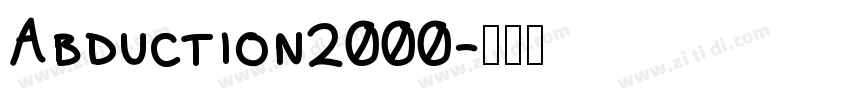 Abduction2000字体转换