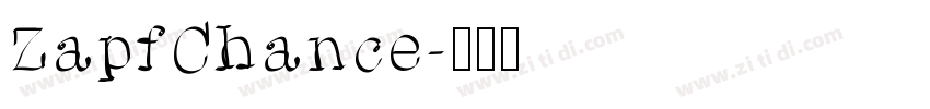 ZapfChance字体转换