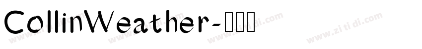 CollinWeather字体转换
