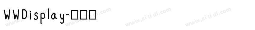 WWDisplay字体转换