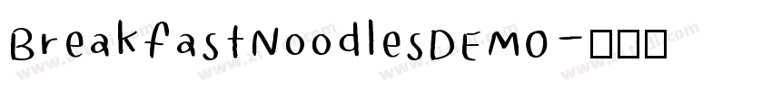 BreakfastNoodlesDEMO字体转换