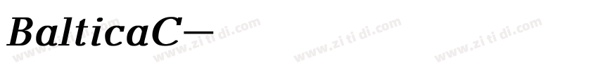 BalticaC字体转换