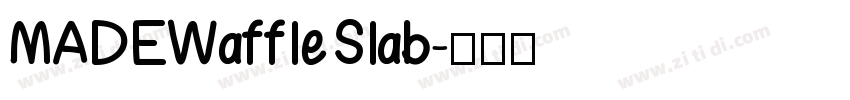 MADEWaffleSlab字体转换