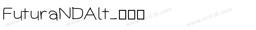 FuturaNDAlt字体转换
