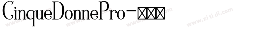 CinqueDonnePro字体转换