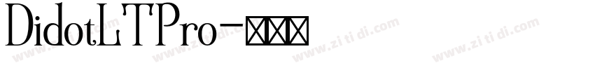 DidotLTPro字体转换
